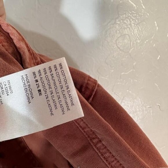 Anthropologie Pants Womens 27 Rust The Wanderer Studded Button Fly Utility - Picture 7 of 9